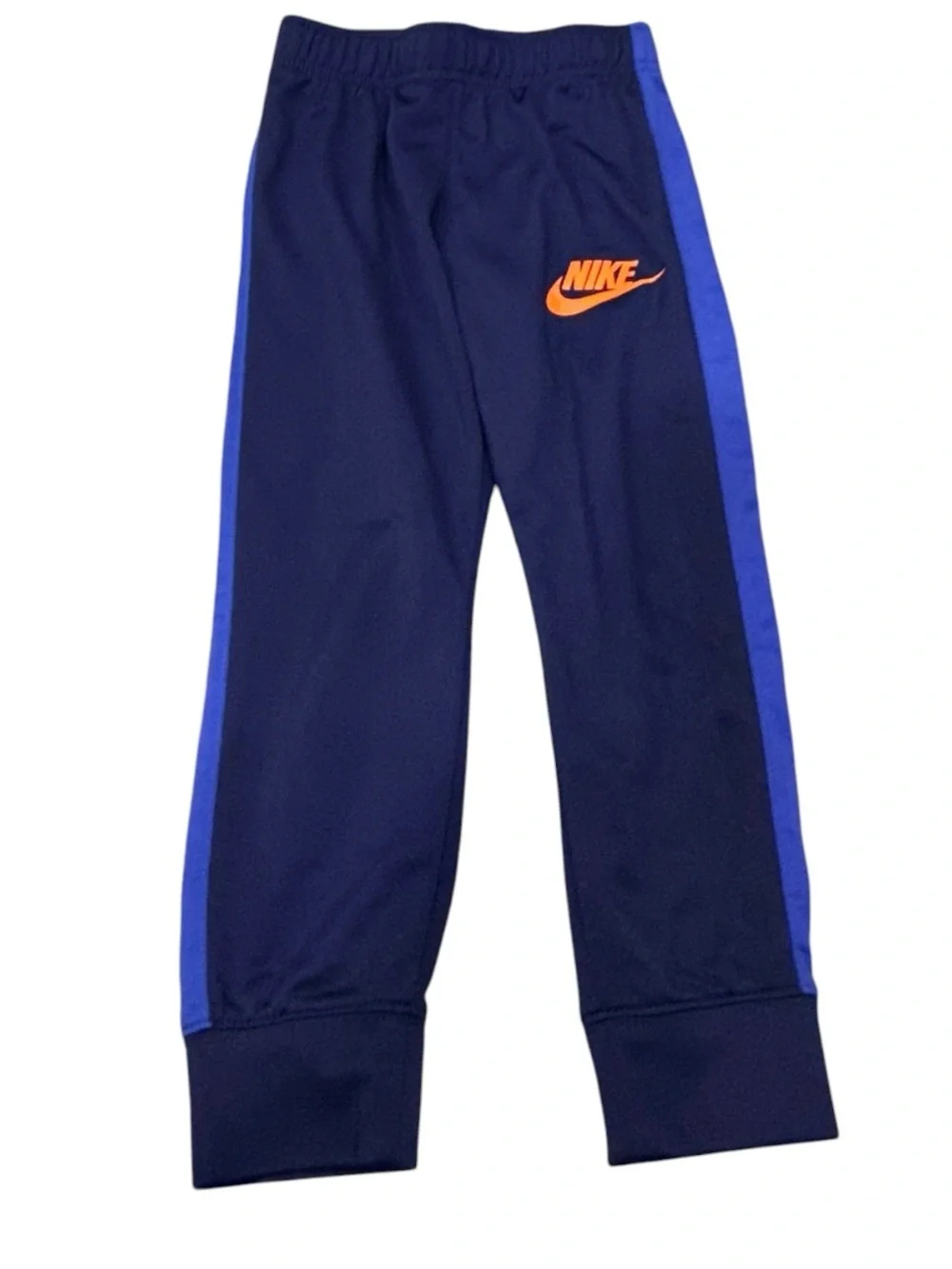 Boys Nike Sportswear Track Jacket Jogger Pants Set Navy Blue Orange Size 5 4T 5T - Picture 3 of 5